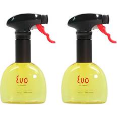 With Handles Oil- & Vinegar Dispensers Evo Oil Sprayer Bottle Non-Aerosol for Cooking Oils (2-Pack 8oz Yellow) Lime Oil- & Vinegar Dispenser