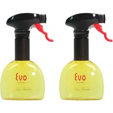 Evo-Stik Evo Oil Sprayer Bottle Non-Aerosol for Cooking Oils (2-Pack 8oz Yellow) Lime Distributore di Olio e Aceto