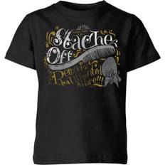 Stache Looney Tunes Stache Off Kids T-Shirt - Black