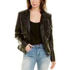 Beige - Veste en cuir Vestes Rene Lion Faux Leather Moto Jacket