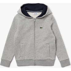 Elastane Felpe Lacoste Classic Zip Hoodie Sz4 Heather Wall - Navy Male