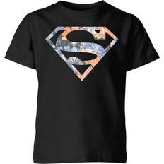 DC Comics Camiseta Superman Logo Floral - Niño - Blanco