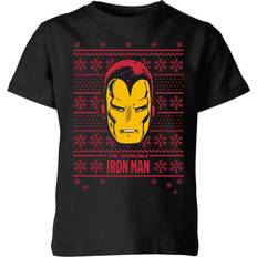 Marvel Iron Man Face Kids' Christmas T-Shirt 11-12