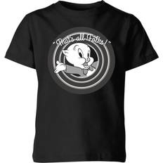 That's All Folks Porky Pig Kids' T-Shirt 3-4