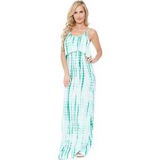 White Mark Womens Kalea Tie Dye Maxi Dress