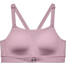 Under Armour Élasthanne/Lycra/Spandex Soutiens-gorge Under Armour Rush High Black/Black/Iridescent 36A Sous-vêtements