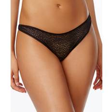 DKNY Modern Lace Trim Thong - Black