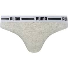 Puma Tinta unita Mutande Puma Iconic String 2-Pack Grey Female