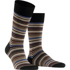 Falke Multikleur Sokken Falke Microblock Socks - Zwartgestreept