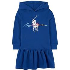 Ralph Lauren Ragazza Vestiti Ralph Lauren Big Pony Jersey Hooded Dress - Heritage Royal (622056)