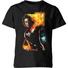 Marvel Camiseta Galactic Shine de Captain - Negro