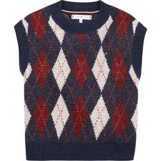 Strickwesten Tommy Hilfiger Weste Argyle Vest - Navy