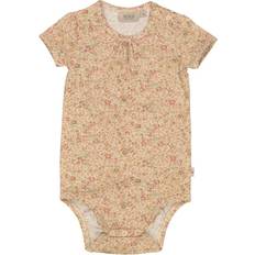 Multifargete Bodyer Wheat Jersey Body SS - Barely Beige Small Flowers (9127f-188-9044)