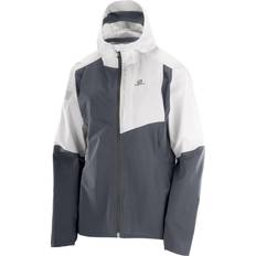 Hvid - Skaljakker Salomon Bonatti Trail Shell Jacket - Deep Black/White