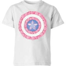 Marvel Camiseta Para Niño Flower Shield de - Blanco