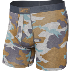 Camouflage - Men Men's Underwear Saxx Vibe Camouflage Print Boxer Briefs Gray Camo