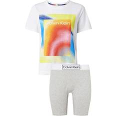 Amarillo Ropa de dormir Calvin Klein Organic Cotton Shorts Pyjama Set Pride White/Black