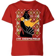 Looney Tunes Daffy Duck Knit Kids' Christmas T-Shirt 9-10