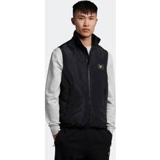 L Gilet Imbottiti Lyle & Scott Double Zip Packable Gilet Black Male