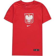 Fotbolls t shirt barn Nike Fotbolls-t-shirt Polen för ungdom