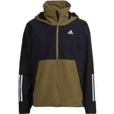 Mies - Valkoinen Sadevaatteet Adidas Bsc 3s R.R Jacket - Black