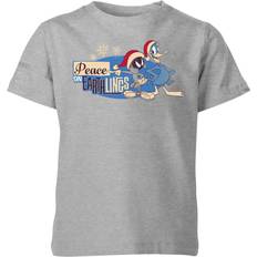 Kid's Peace Among Earthling Christmas T-Shirt - Grey