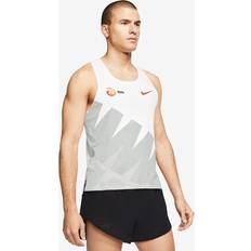 Herr - Löpning - Vita Linnen Nike AeroSwift NN Racing Vest Men - White/Photon