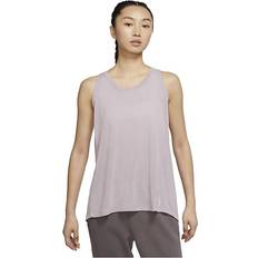 Nike Damer W Ny Df Tank Nvlty Vest - Plum Fog