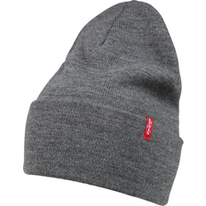 Hombre - Rojo Accesorios Slouchy Red Tab Beanie - Grey