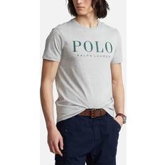 Polo Ralph Lauren Gråmeleret T-shirt med logo foran i meleret