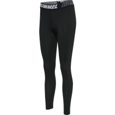 Hummel Collant Hummel Leggings donna in cotone a vita media - Noir