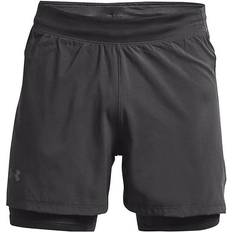 Compression Shorts Under Armour Women's Iso-Chill Run 2-in-1 Shorts - Jet Grey/Reflective