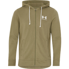 Under Armour Rival Terry Full Zip da Uomo - Onyx Bianco