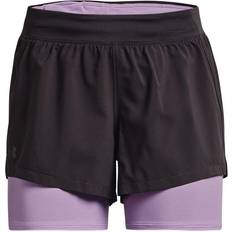 Hardlopen - Rood Shorts Under Armour Iso-Chil 2in1 Shorts Dames - Grijs