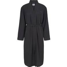 Dame - Grå Morgenkåber & Badekåber JBS Waffle Bamboo Robes - Dark Gray