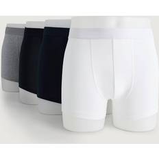 Bread & Boxers Bread & Boxers 4-Pack Boxer Brief White/Black/Grey/Navy