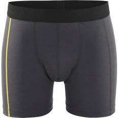 Gule - Herre Underbukser Blåkläder 1847 Boxer Shorts XLIGHT 100% Merino (Dark Grey/Yellow)