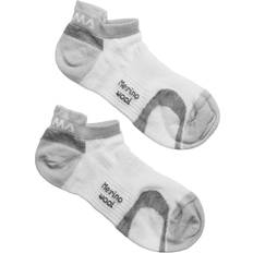 Gang & Vandring - Hvid Strømper Aclima Ankle Socks 2-Pack White/Grey 40-43