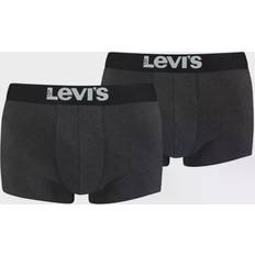 Rouge Sous-vêtements pour hommes Levi's Lot de 2 Boxers Ceinture Élastique - Gris