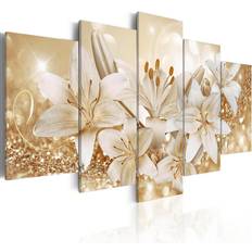 Gull Malerier Arkiio Golden Bouquet 100x50 Maleri 100x50cm