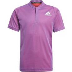 Lila Poloshirts Adidas Junior RG Polo Shirt - Semi Night/Flash Melange/Scarlet