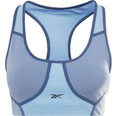 Reebok Training Techstyle blocked mid-support sports bra in