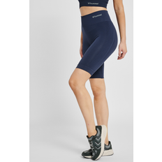 Polyamide Shorts Hummel Hmltif Seamless Cyling Shorts - Navy