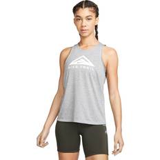 Juoksu - Valkoinen Topit Nike Dri-fit Women's Trail Run - Dark Grey/Grey Fog/Heather/White