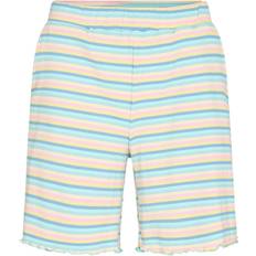 Dame - Multifarvet Shorts Liberté Natalia Shorts - Multi Stripe Yellow