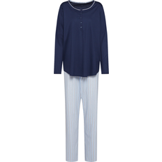 Calida Sweet Dreams Pyjama Button Tab Navy-2