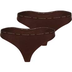 Calvin Klein Ck OneThongs 2-pack - Dark Brown