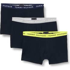 Recycled Fabric Men's Underwear Tommy Hilfiger 3-Pack Recycled Essentials Boxer Trunks, Blue/Yellow/Rock