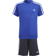 adidas Junior Designed To Move Tee & Shorts Set - Bold Blue/White (GS8899)