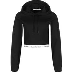 Calvin Klein Cropped Milano Jersey Hoodie